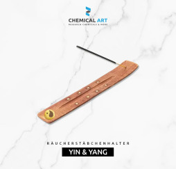 Räucherstäbchenhalter "Yin & Yang" – Holz, ca. 25 cm